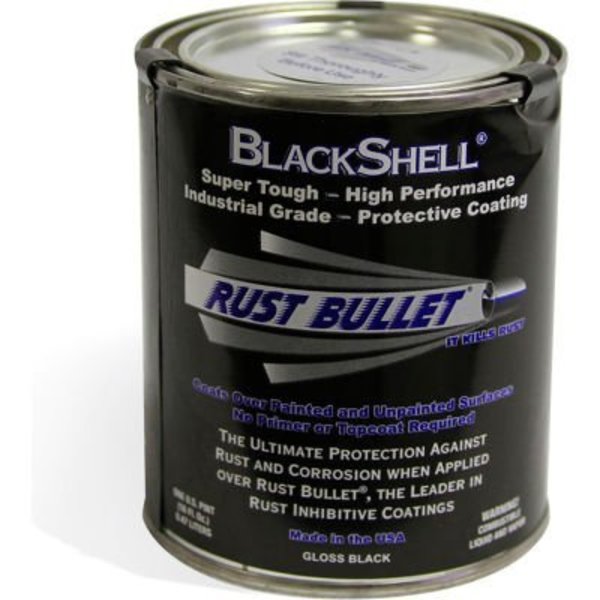 Rust Bullet Llc Rust Bullet BlackShell Protective Coating and Topcoat Pint Can BSP BSP